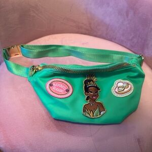 Stoney Clover Lane Green Crossbody Belt Bag with Princess Patch